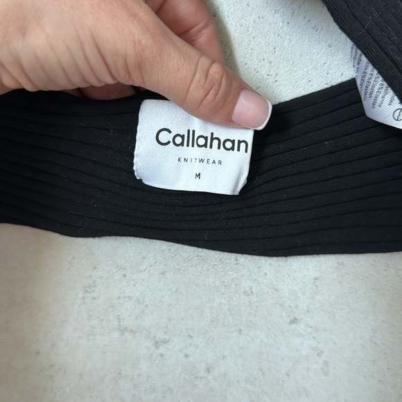 Revolve x CALLAHAN Black Cropped Halter Top - Picture 4 of 4